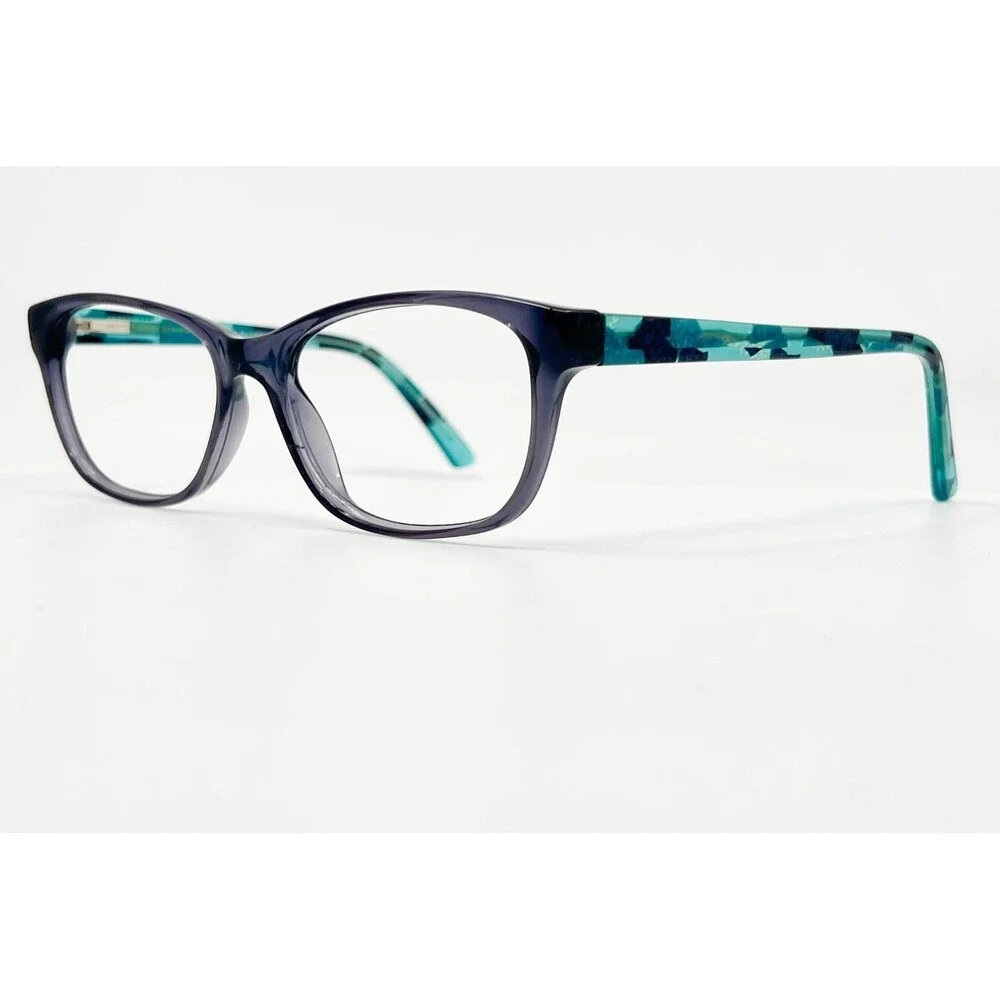 Anne By I-Deal Optics Eyeglasses Womens Blue Great Tortoise 52-16-140